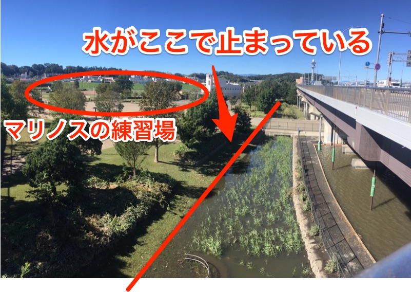 新横浜公園水没位置